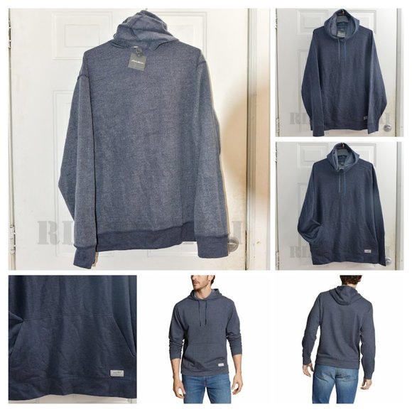 BLUE NWT Men’s Fleece Pullover‎ Hoodie Eddie Bauer - Picture 1 of 8